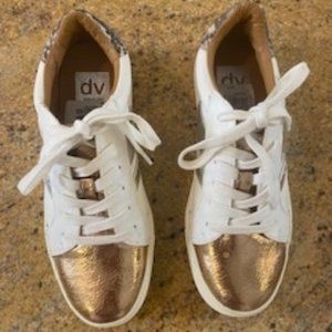 Dolce Vita New Sneakers in Copper/White/Snakeskin New NWT Size 7